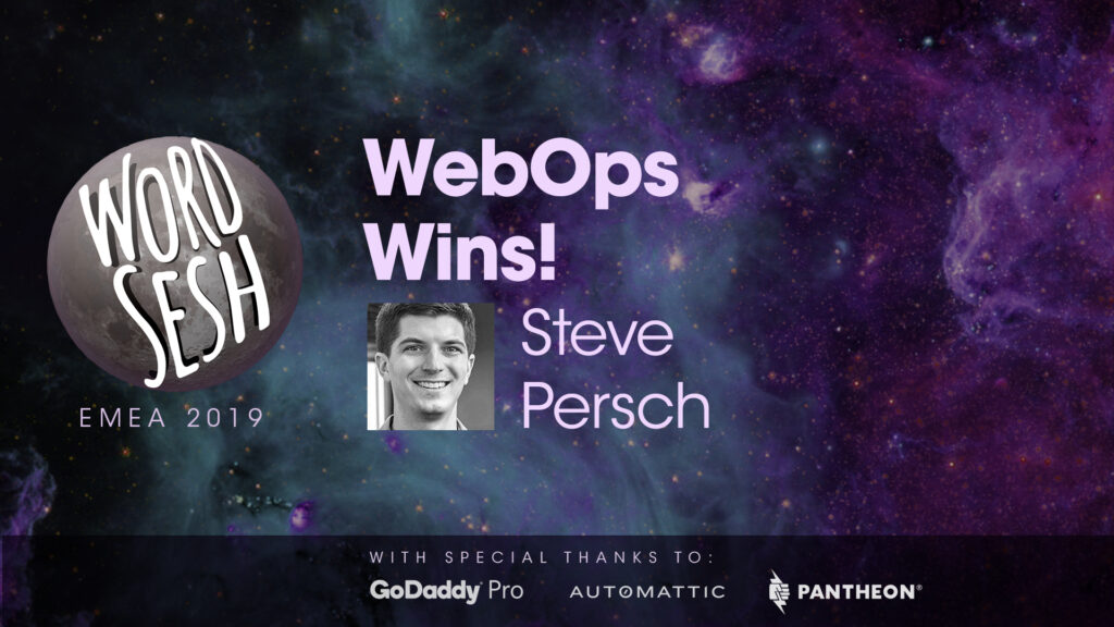 Title slide for "WebOps Wins!"